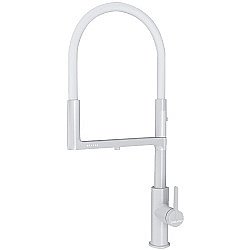 Смеситель для кухни Paulmark Tornado To213402-WH белый матовый купить в интернет-магазине сантехники Sanbest