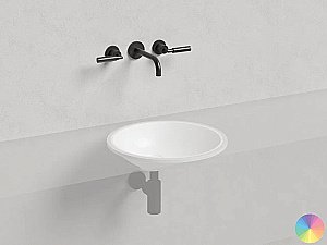 Раковина врезная снизу столешницы Salini MAREA 08 1802208MF 42 из искусственного камня S-Stone, матовая, цвет по RAL полностью купить в интернет-магазине Sanbest