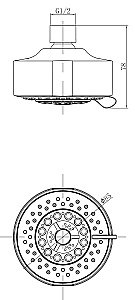 Верхний душ Lemark LM8041C купить в интернет-магазине сантехники Sanbest