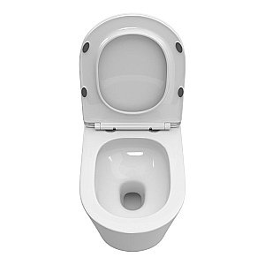 Унитаз подвесной BelBagno TRE-TOR BB5180CH-TOR/SC белый, с крышкой микролифт, безободковый, слив-торнадо купить в интернет-магазине Sanbest