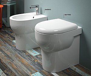 Биде напольное Artceram SMARTY SMB002 01 00bi*0 белое купить в интернет-магазине Sanbest