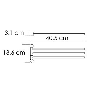 Полотенцедержатель WasserKRAFT K-1033BRUSHED GOLD матовое золото купить в интернет-магазине сантехники Sanbest