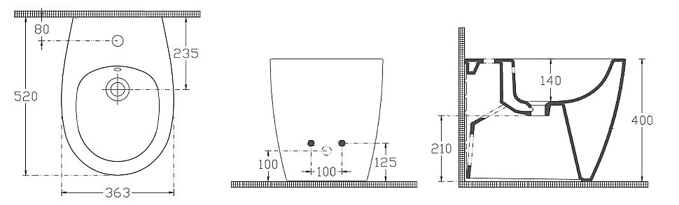 Биде напольное ISVEA Sentimenti Neo 10SM42004SV белый купить в интернет-магазине Sanbest