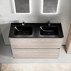 Тумба с раковиной Sancos Libra Floor 120 LB120F-2EG дуб галифакс натуральный для ванной в интернет-магазине Sanbest