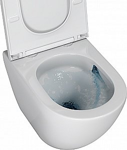 Унитаз подвесной Grossman TORNADO GR-4455MSQ безободковый, с крышкой микролифт, слив-торнадо, белый матовый купить в интернет-магазине Sanbest