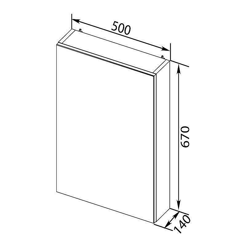 Зеркальный шкаф Aquanet Порто 50 купить в интернет-магазине сантехники Sanbest