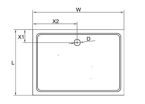 Душевой поддон Cezares TRAY-M-AH 120x80 купить в интернет-магазине Sanbest