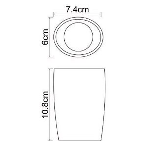Стакан для зубных щеток WasserKRAFT Dinkel K-4628 купить в интернет-магазине сантехники Sanbest