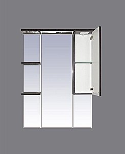 Зеркало со шкафом Misty Александра 75 П-Але04075-052СвП венге в ванную от интернет-магазине сантехники Sanbest