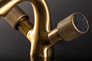 Смеситель для раковины Boheme Royal Cristal 311-Royal/CRST black бронза/Preciosa купить в интернет-магазине сантехники Sanbest