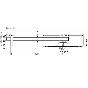 Верхний душ Hansgrohe Raindance 26239000 хром купить в интернет-магазине сантехники Sanbest