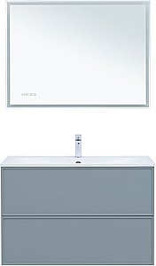 Тумба с раковиной Aquanet Арт 313277 100 мисти грин для ванной в интернет-магазине Sanbest