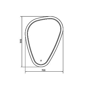 Зеркало LED Comforty Олеандр-70 00-00014342 в ванную от интернет-магазине сантехники Sanbest