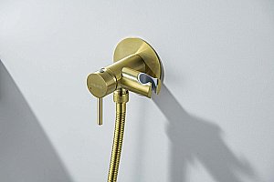 Гигиенический душ Aquatek Европа AQ1021BG золото шлифованное купить в интернет-магазине сантехники Sanbest