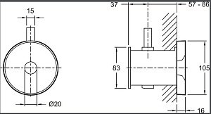 Излив для ванны Jacob Delafon LAMINAR E922-CP купить в интернет-магазине сантехники Sanbest