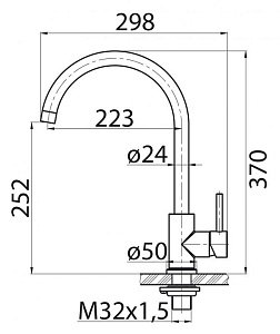 Смеситель для кухни BelBagno BB-LAM03-IN купить в интернет-магазине сантехники Sanbest