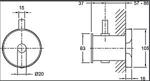 Излив для ванны Jacob Delafon LAMINAR E922-CP купить в интернет-магазине сантехники Sanbest