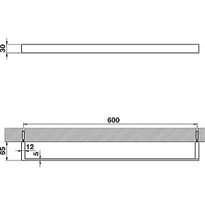 Полотенцедержатель Cisal QUARD QU09010221 60 хром купить в интернет-магазине сантехники Sanbest