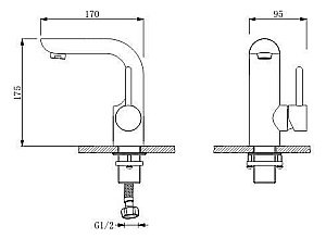 Смеситель раковина SCHEIN ICON (47217/8026001) купить в интернет-магазине сантехники Sanbest