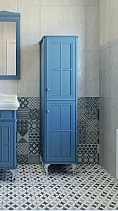 Пенал Caprigo Borgo 40 Синий для ванной в интернет-магазине сантехники Sanbest