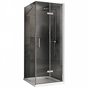 Душевой уголок ABBER Zart AG08070P-S71 70x70 стекло прозрачное/профиль хром купить в интернет-магазине Sanbest