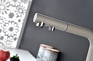 Смеситель для кухни Paulmark Serpentine Se213222-BE бежевый купить в интернет-магазине сантехники Sanbest