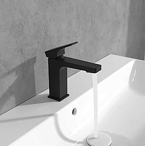 Смеситель для раковины Villeroy&Boch Architectura Square TVW125004000K5 черный матовый купить в интернет-магазине сантехники Sanbest