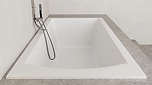 Ванна Salini Cascata Kit S-Sense 170x75 104313M белая матовая купить в интернет-магазине Sanbest