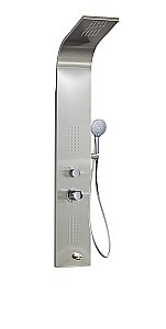 Душевая панель Taliente TA-G-S01C+s стальная/хром купить в интернет-магазине сантехники Sanbest