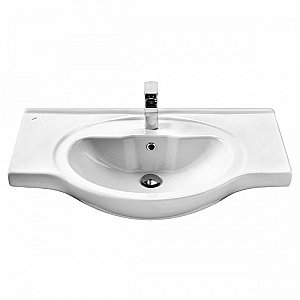 Тумба с раковиной Orange Классик F7-85TU3+Ra белая для ванной в интернет-магазине Sanbest