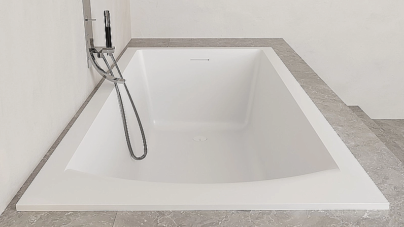 Ванна Salini Cascata Kit S-Sense 170x75 104313M белая матовая купить в интернет-магазине Sanbest