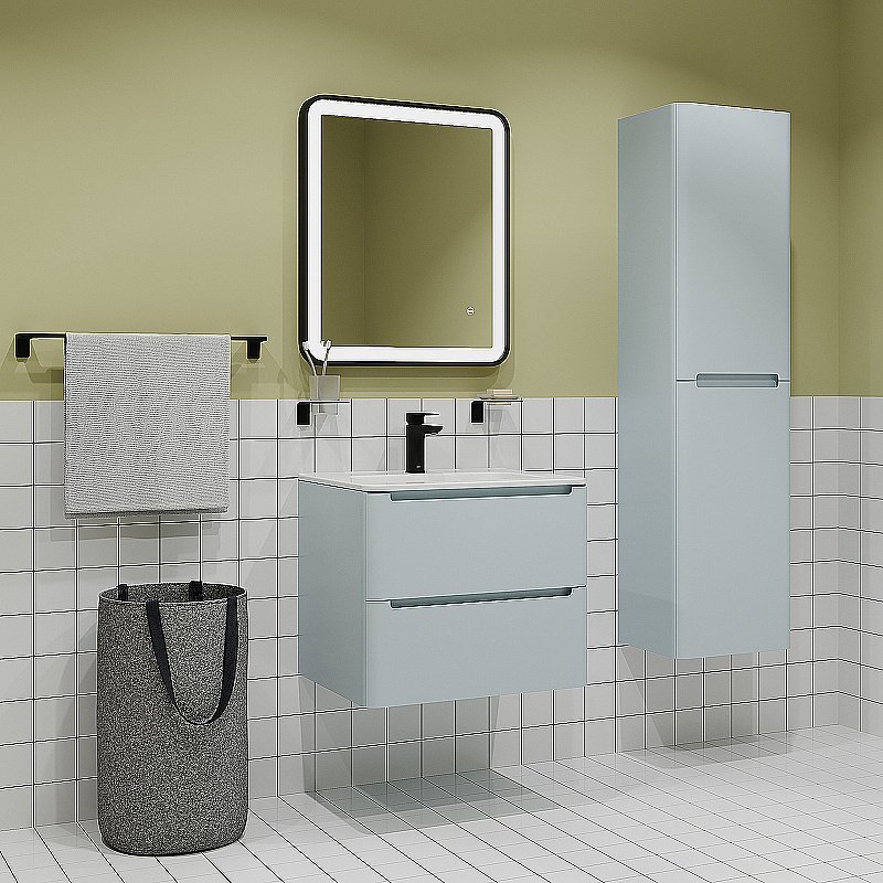 Тумба с раковиной Iddis Edifice 60 EDI60B0i95K голубая для ванной в интернет-магазине Sanbest