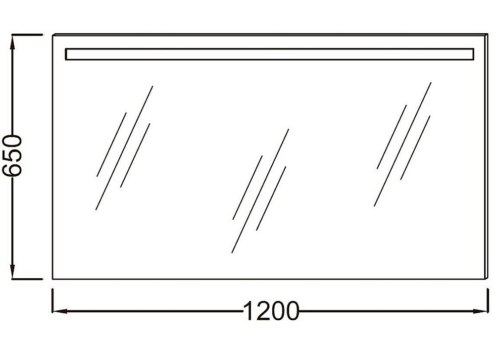 Зеркало Jacob Delafon PARALLEL EB1418RU-NF 120 в ванную от интернет-магазине сантехники Sanbest