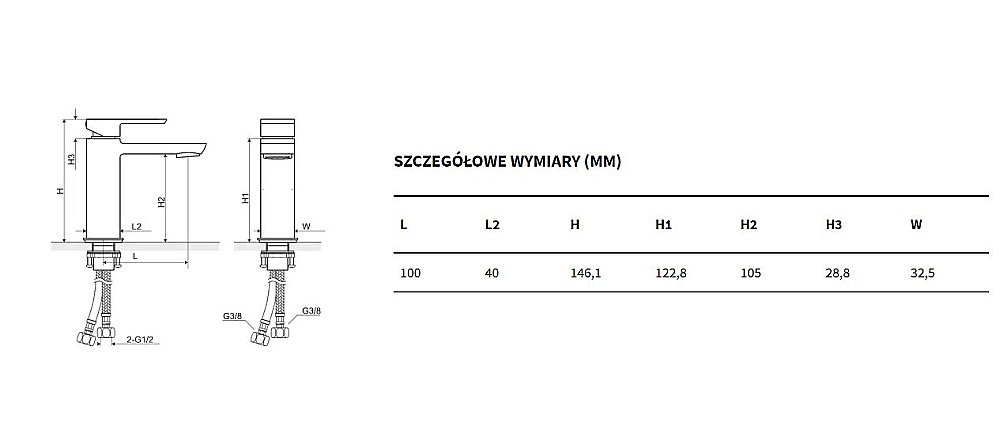 Смеситель для раковины Excellent Pride 4001 хром купить в интернет-магазине сантехники Sanbest