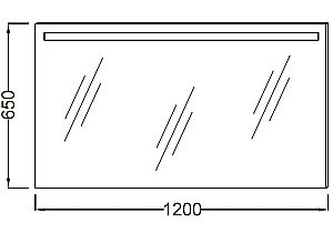 Зеркало Jacob Delafon PARALLEL EB1418RU-NF 120 в ванную от интернет-магазине сантехники Sanbest