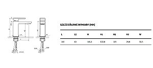 Смеситель для раковины Excellent Pride 4001 хром купить в интернет-магазине сантехники Sanbest