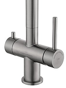 Смеситель для кухни c подключением фильтра WONZON & WOGHAND WW-3211-BS никель брашированный купить в интернет-магазине сантехники Sanbest