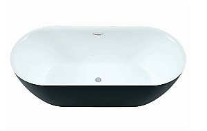 Акриловая ванна Aquanet DELIGHT 289723 170x78 белый/черный матовый купить в интернет-магазине Sanbest