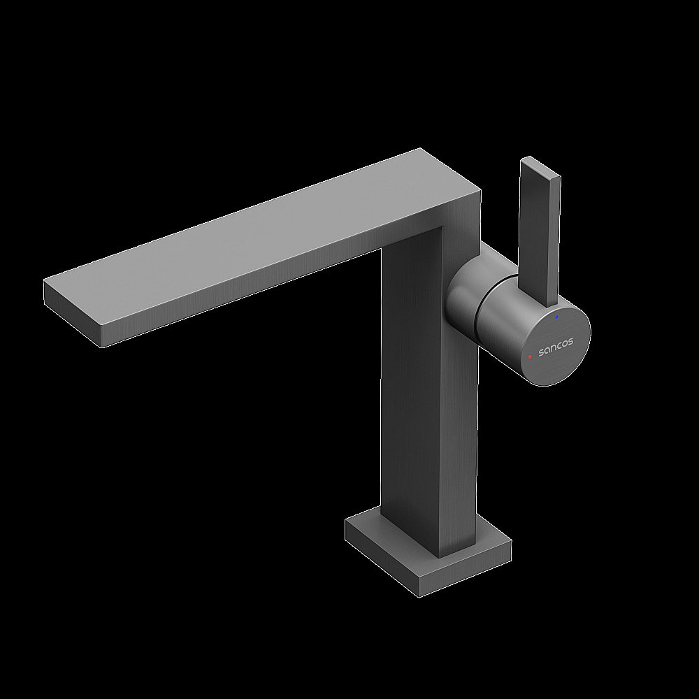 Смеситель для раковины Sancos Linn SC9019GG вороненая сталь купить в интернет-магазине сантехники Sanbest