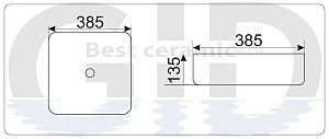 Раковина GID D1303H020 купить в интернет-магазине Sanbest