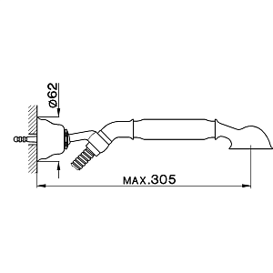 Душевая гарнитура Cisal Shower AR00305021 купить в интернет-магазине сантехники Sanbest