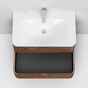 Тумба с раковиной AM.PM Sensation 80 орех для ванной в интернет-магазине Sanbest