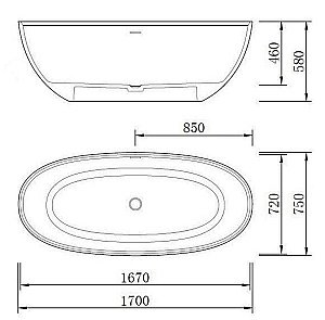 Ванна NT Bagno Pulsante NT308 170х75 белая матовая купить в интернет-магазине Sanbest