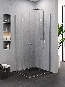 Душевой уголок NEW TRENDY SUPERIA K-0740 80 x90 стекло прозрачное/профиль хром купить в интернет-магазине Sanbest