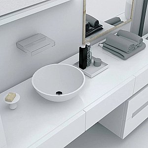 Раковина под столешницу Montebianco NEMI 11102 белая матовая купить в интернет-магазине Sanbest