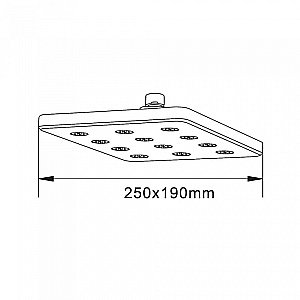 Верхний душ Orange S12TS хром купить в интернет-магазине сантехники Sanbest
