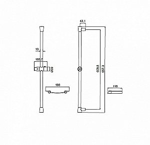 Душевая штанга Iddis Sicily SIC6500i17 купить в интернет-магазине сантехники Sanbest