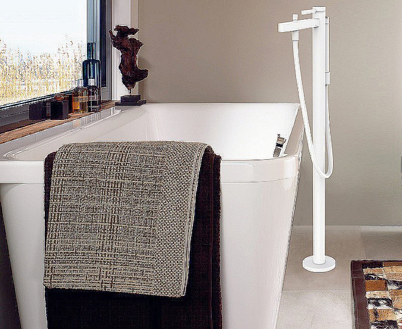 Смеситель для ванны Hansgrohe Finoris 76445000 хром купить в интернет-магазине сантехники Sanbest