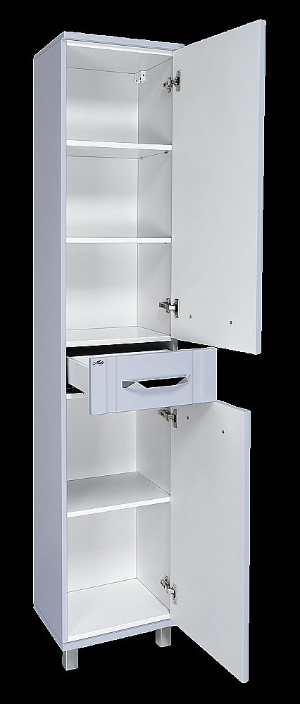 Пенал напольный Misty Терра 40 П-Тер0504050-1Я серый для ванной в интернет-магазине сантехники Sanbest