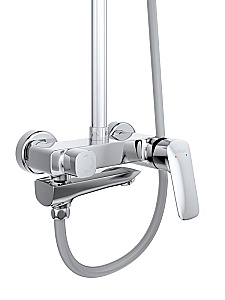 Душевая система BelBagno Due DUE-VSCM-CRM хром купить в интернет-магазине сантехники Sanbest